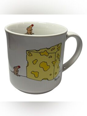 Vintage Sandra Boynton Big Cheese Mouse Mug Cartoon Cheese Coffee Cup